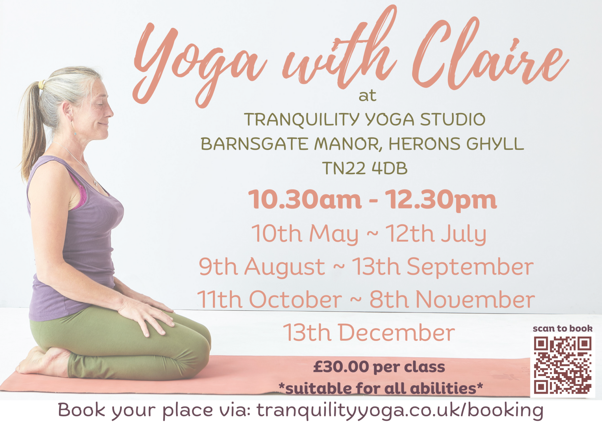 Monthly Yoga with Claire