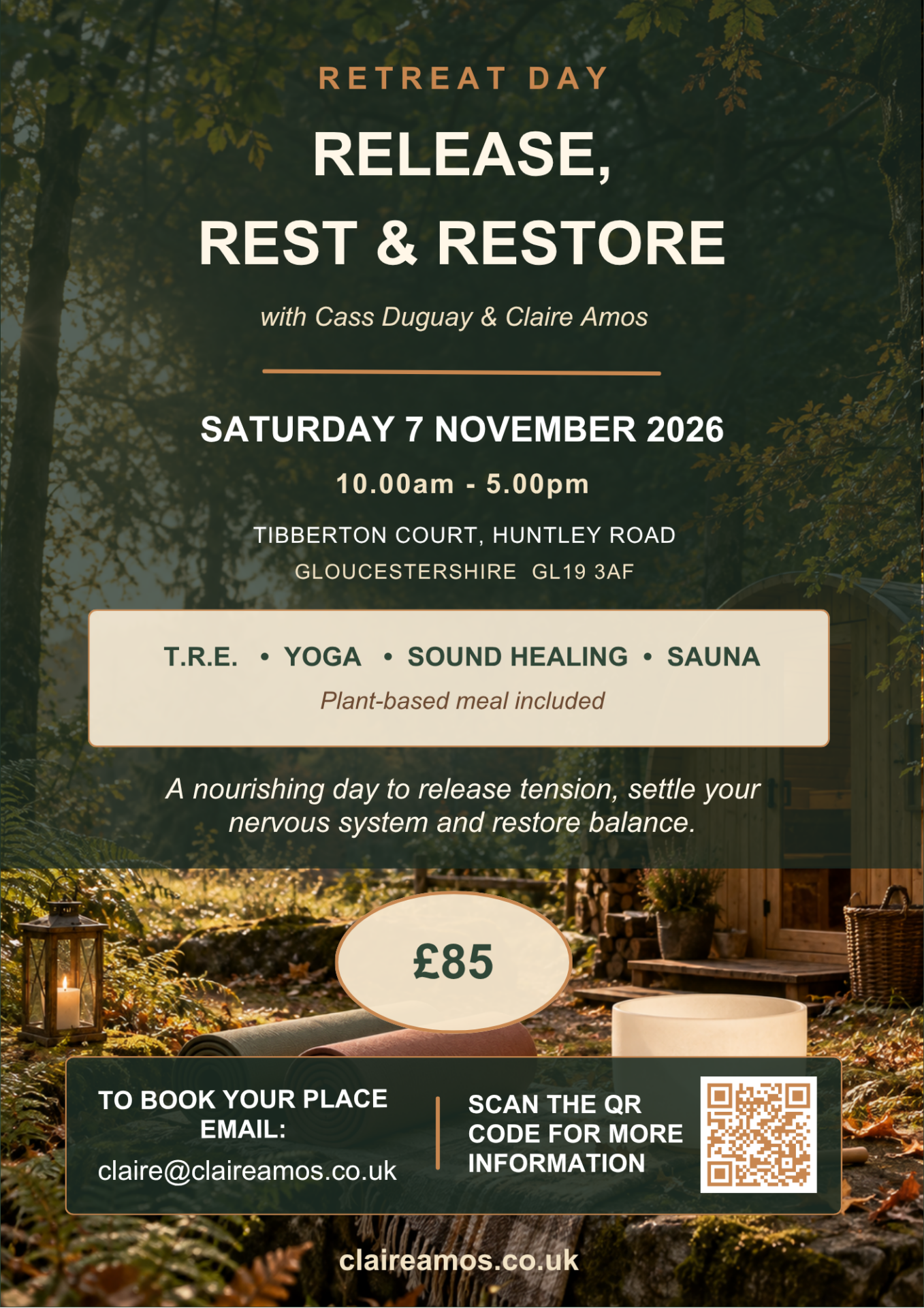 Release, Rest & Restore Retreat Day – Gloucestershire